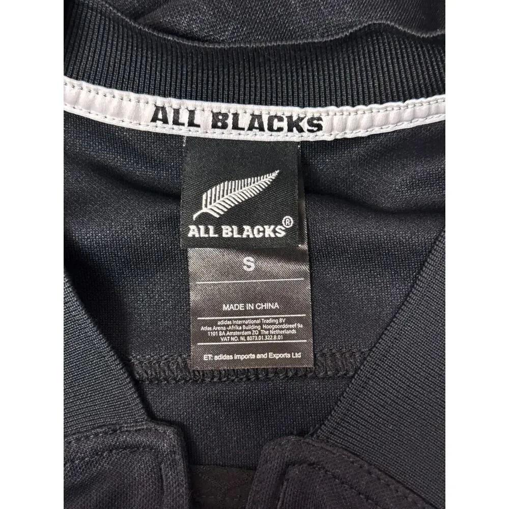 New Adidas Jersey Small Mens New Zealand All Blacks Rugby Official On Field